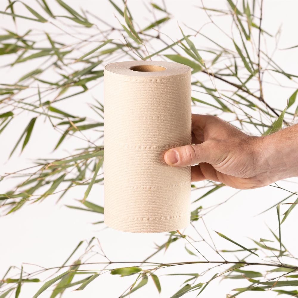 Unbleached Bamboo Kitchen Roll