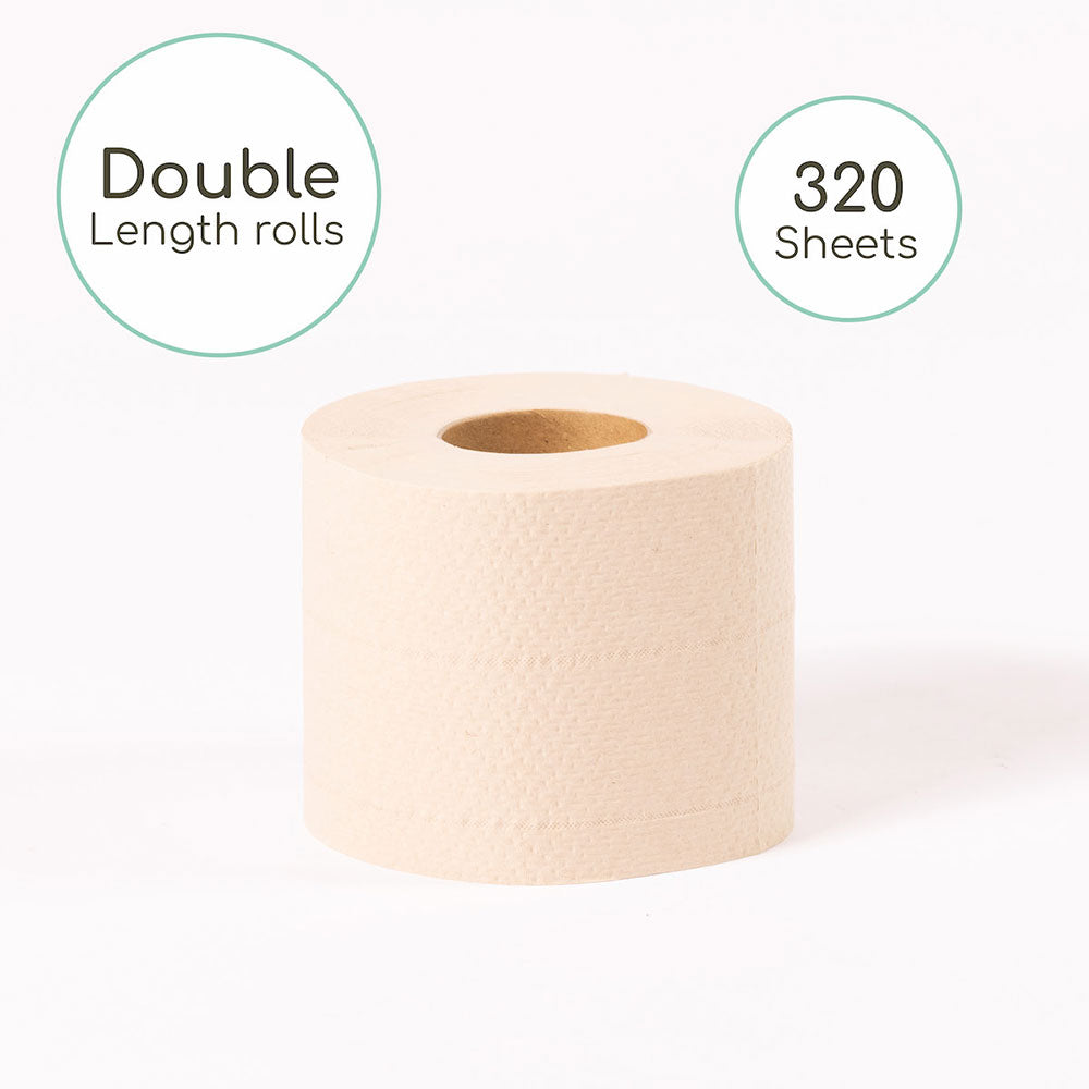 Premium 100% Bamboo Toilet Paper - Double Length Rolls, toilet paper